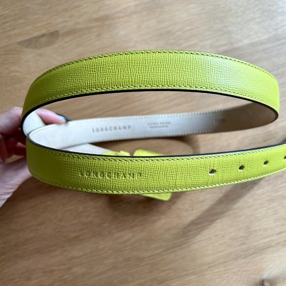 Longchamp Skinny Leather Belt NWOT - Picture 7 of 9